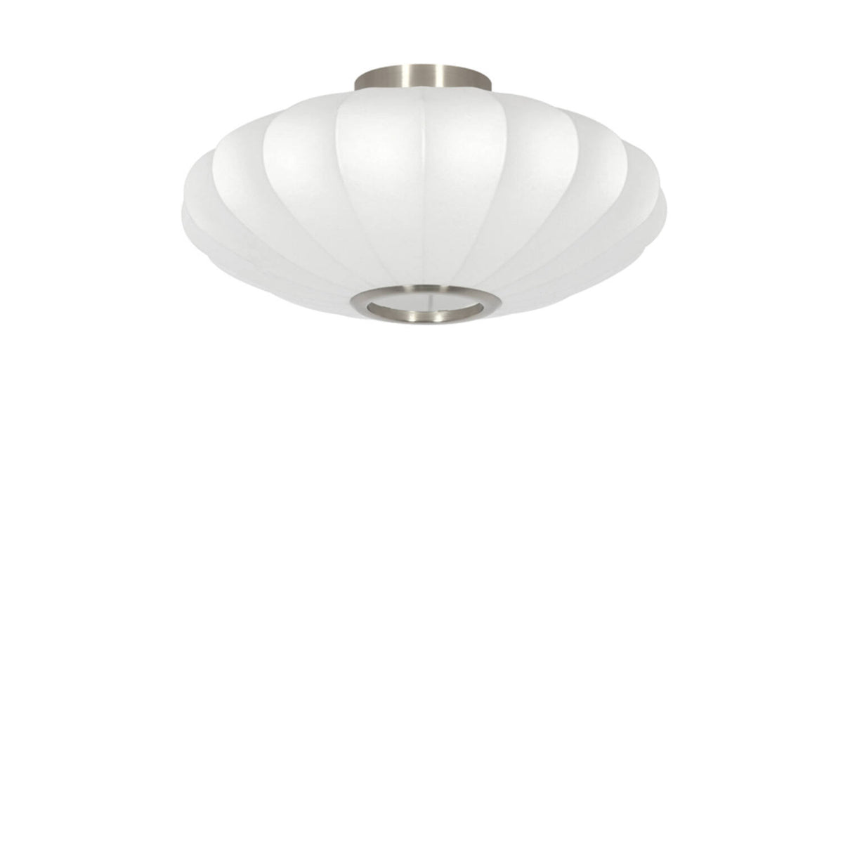 Fay Semi Flush Ceiling Light- White/ Brown Finishes