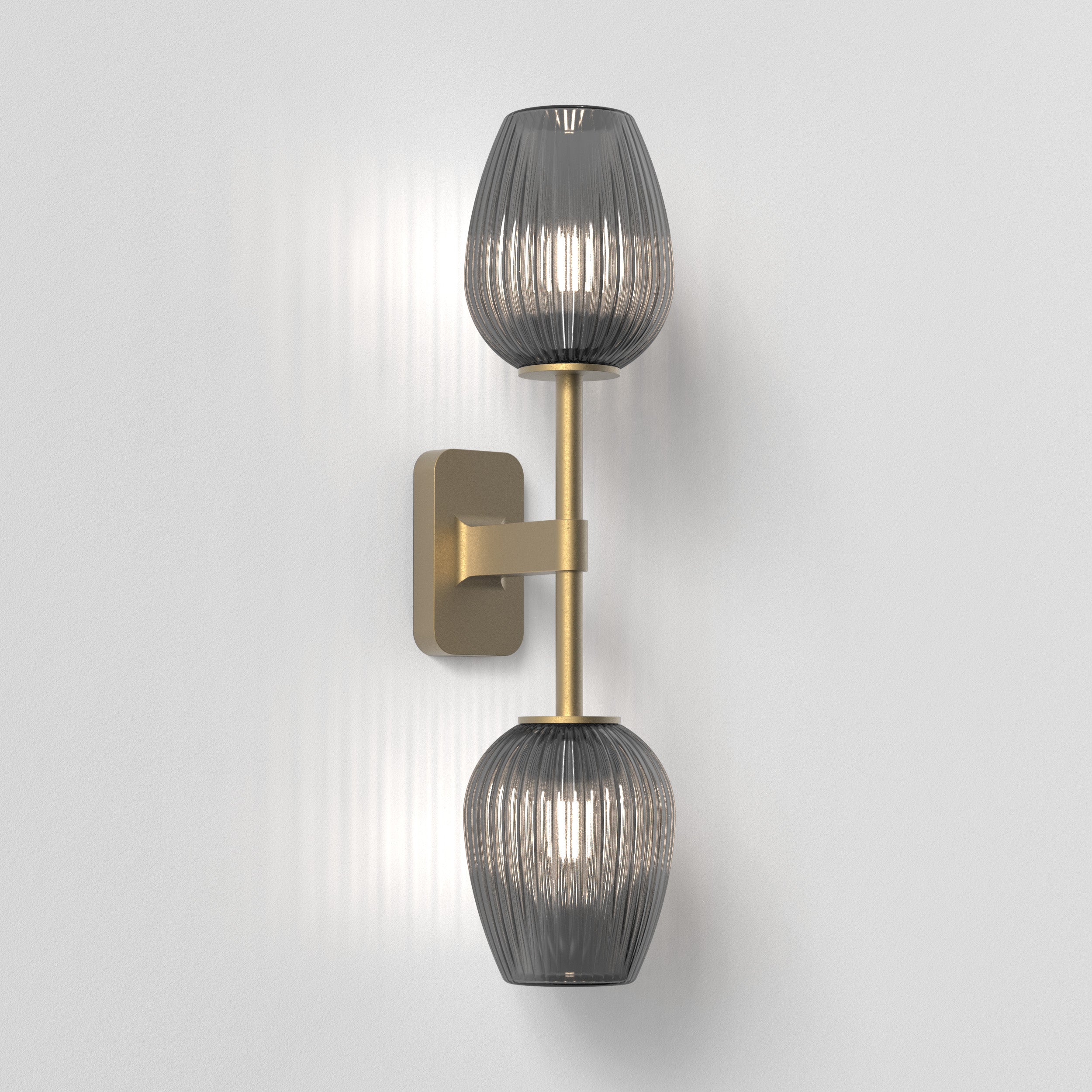 Tacoma Tulip Ribbed Glass