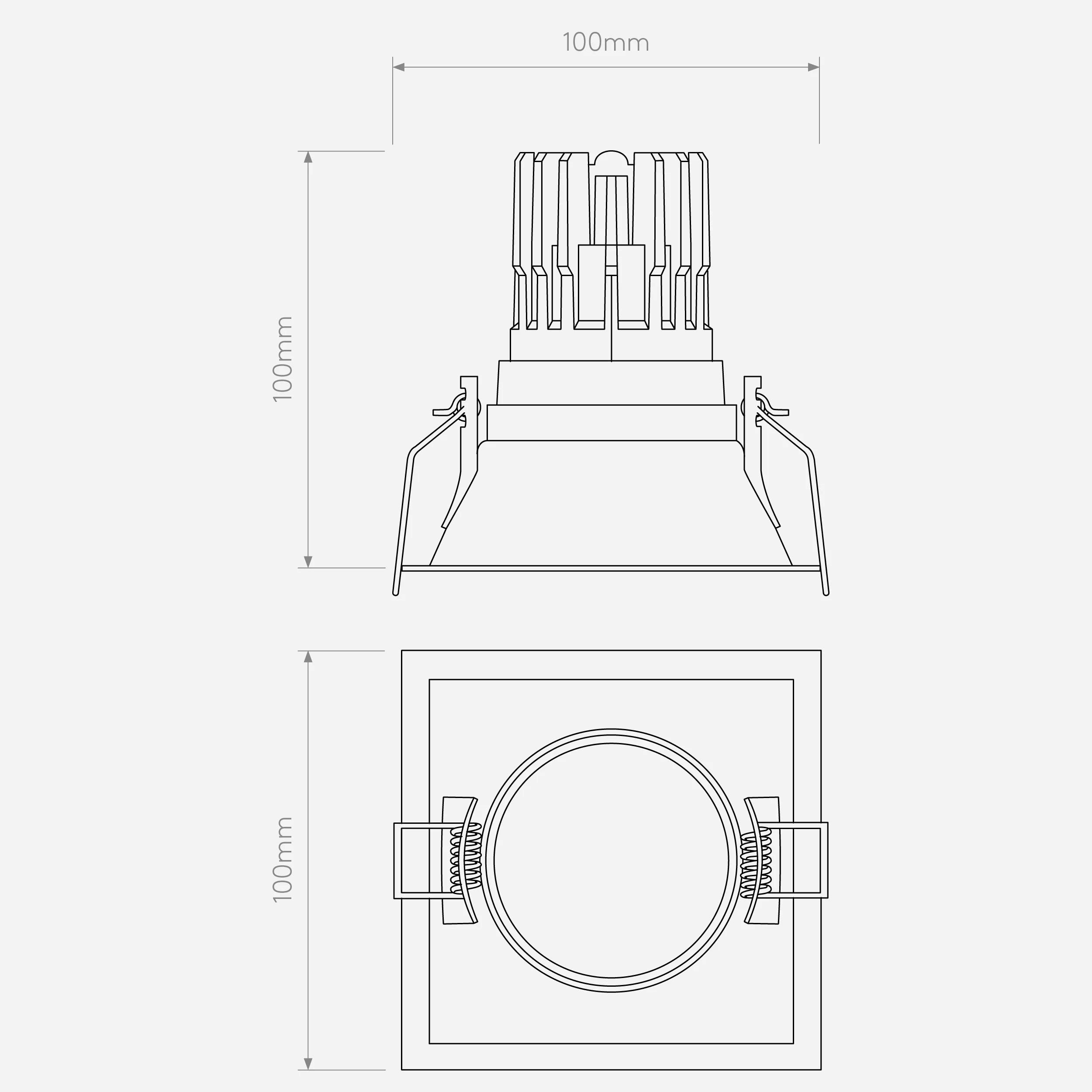 Minima PRO Round/Square Fixed IP65 - Fully Customizable