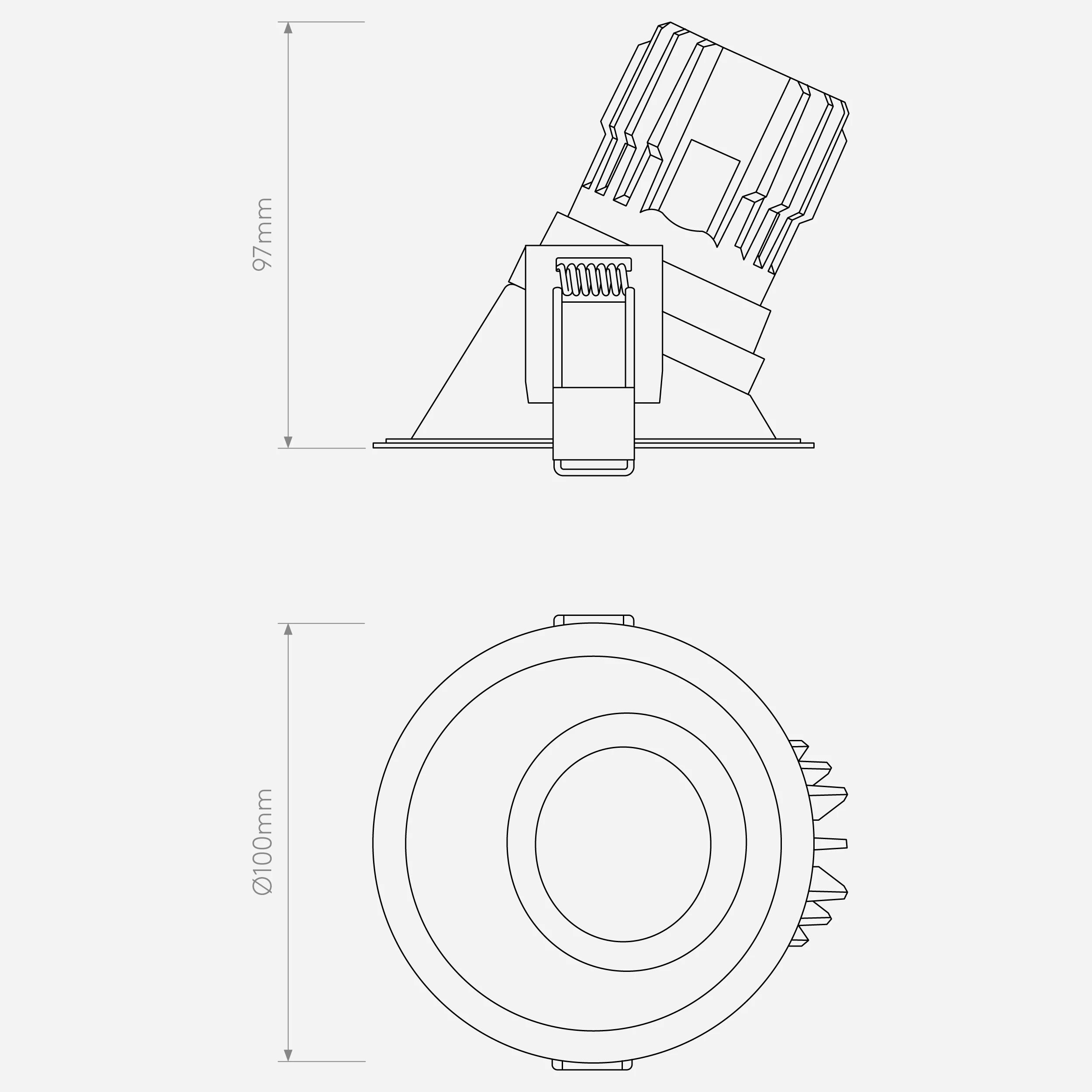 Minima PRO Round 25 IP65 - Fully Customizable