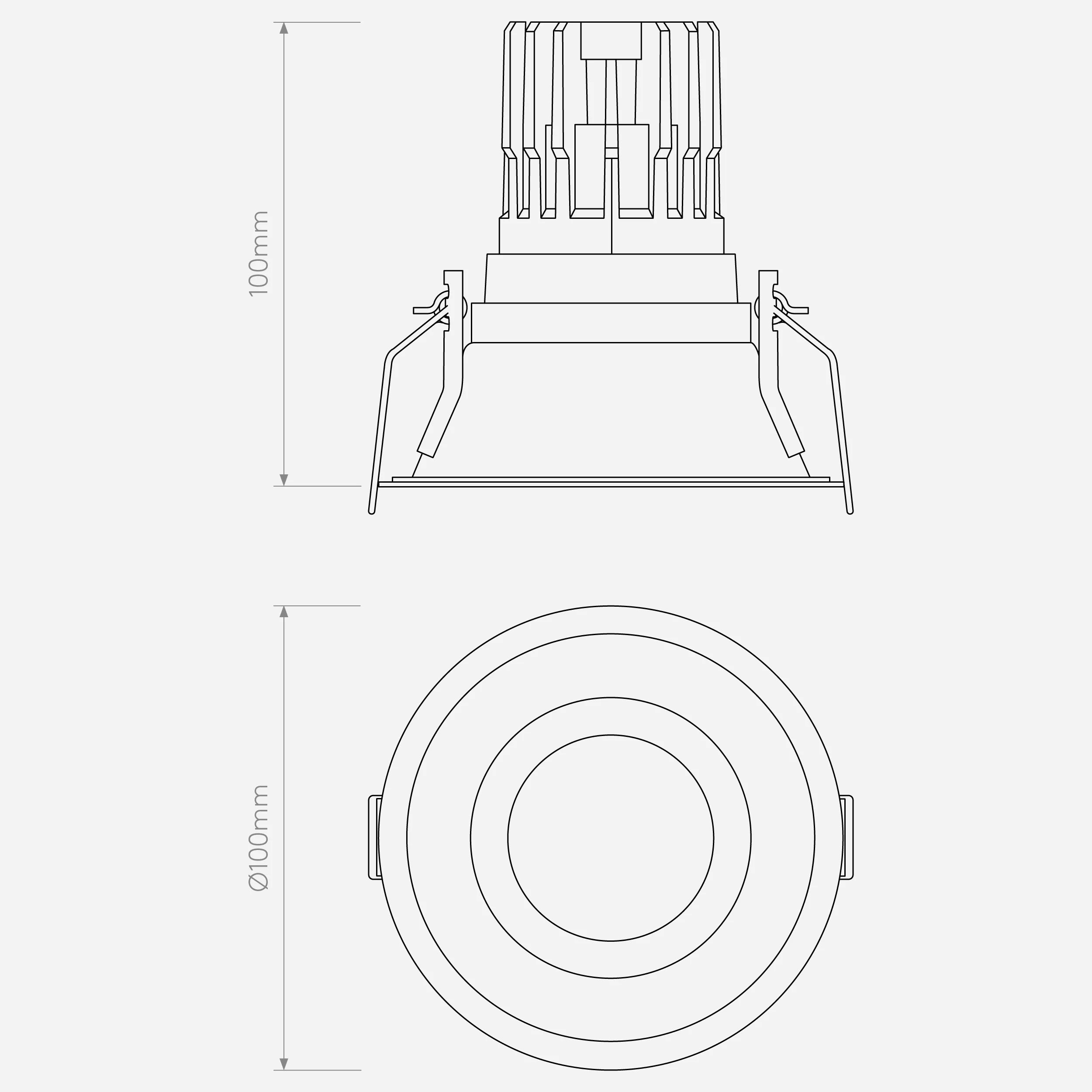 Minima PRO Round/Square Fixed IP65 - Fully Customizable