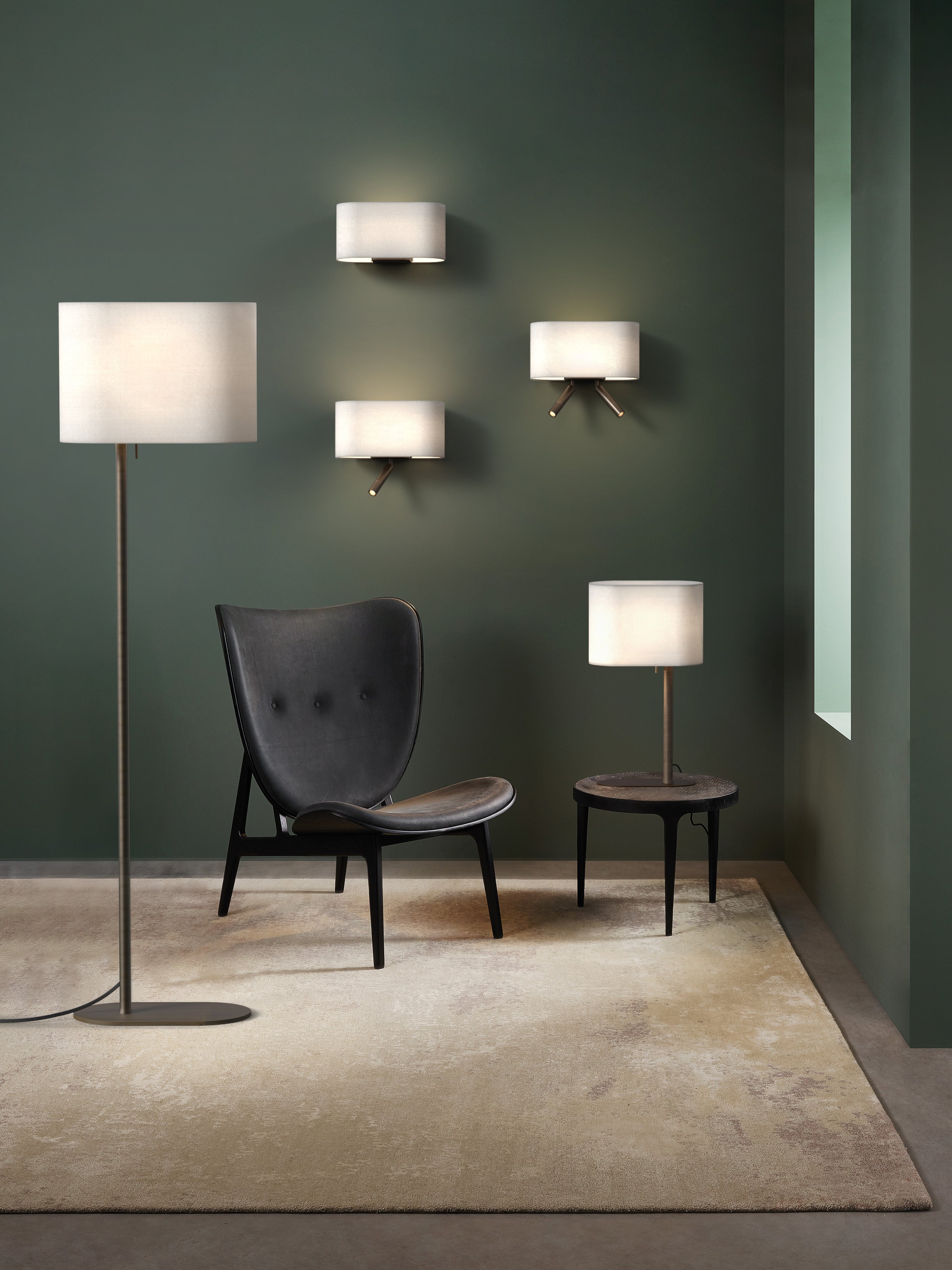 Venn Wall Light- Matt Nickel/ Bronze