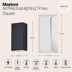 Times Square Outdoor Up/Down IP54 3000K LED Light - Square