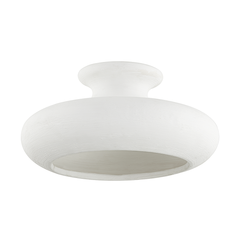 Annie 1Lt Semi Flush - White Limewash