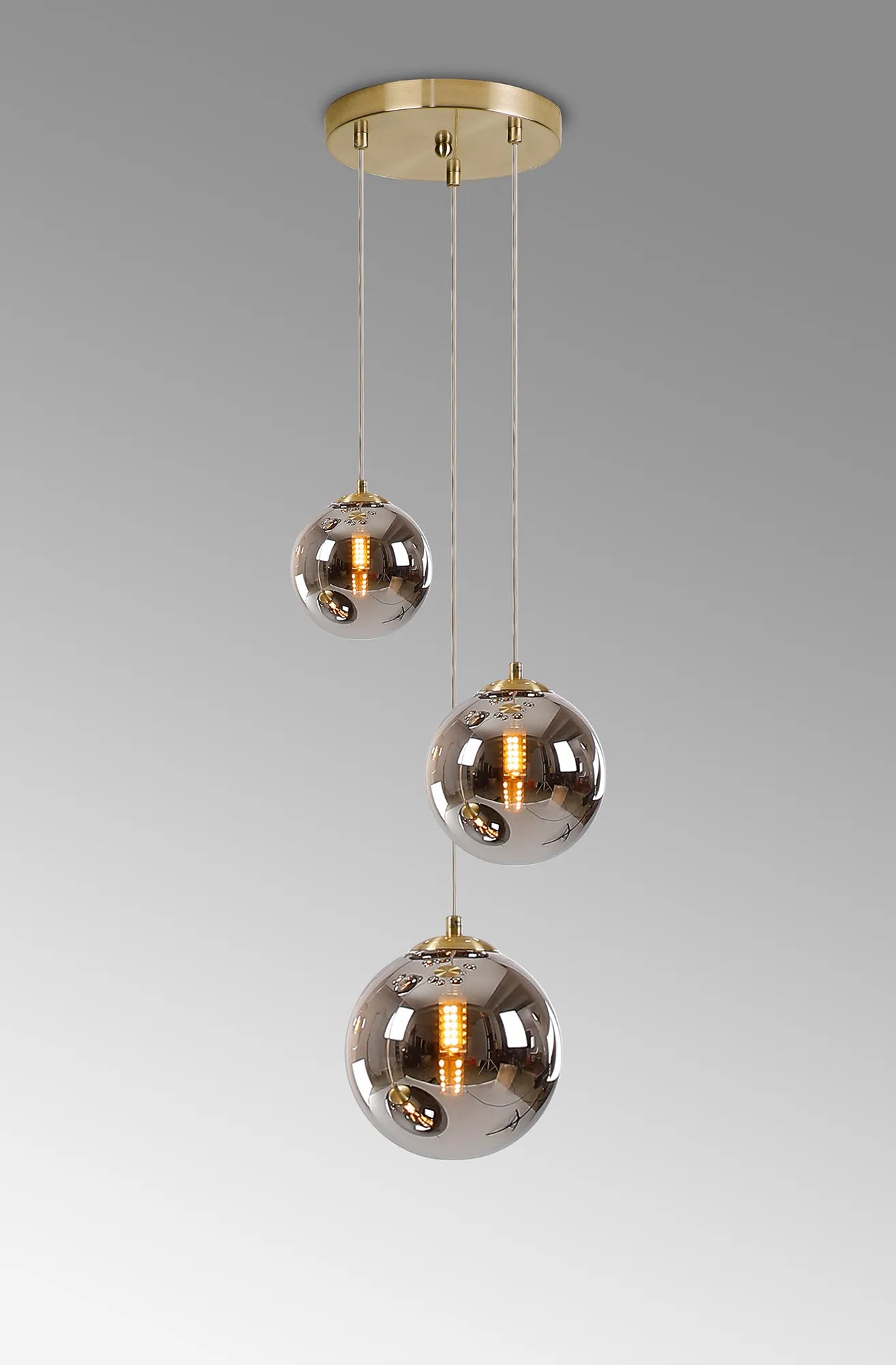 Seville 31cm Round Pendant, 3 x G9