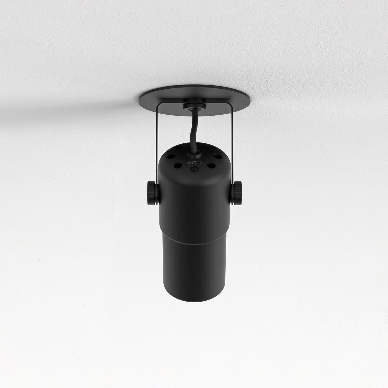 Stage Recessed Ceiling Light - Matt Black