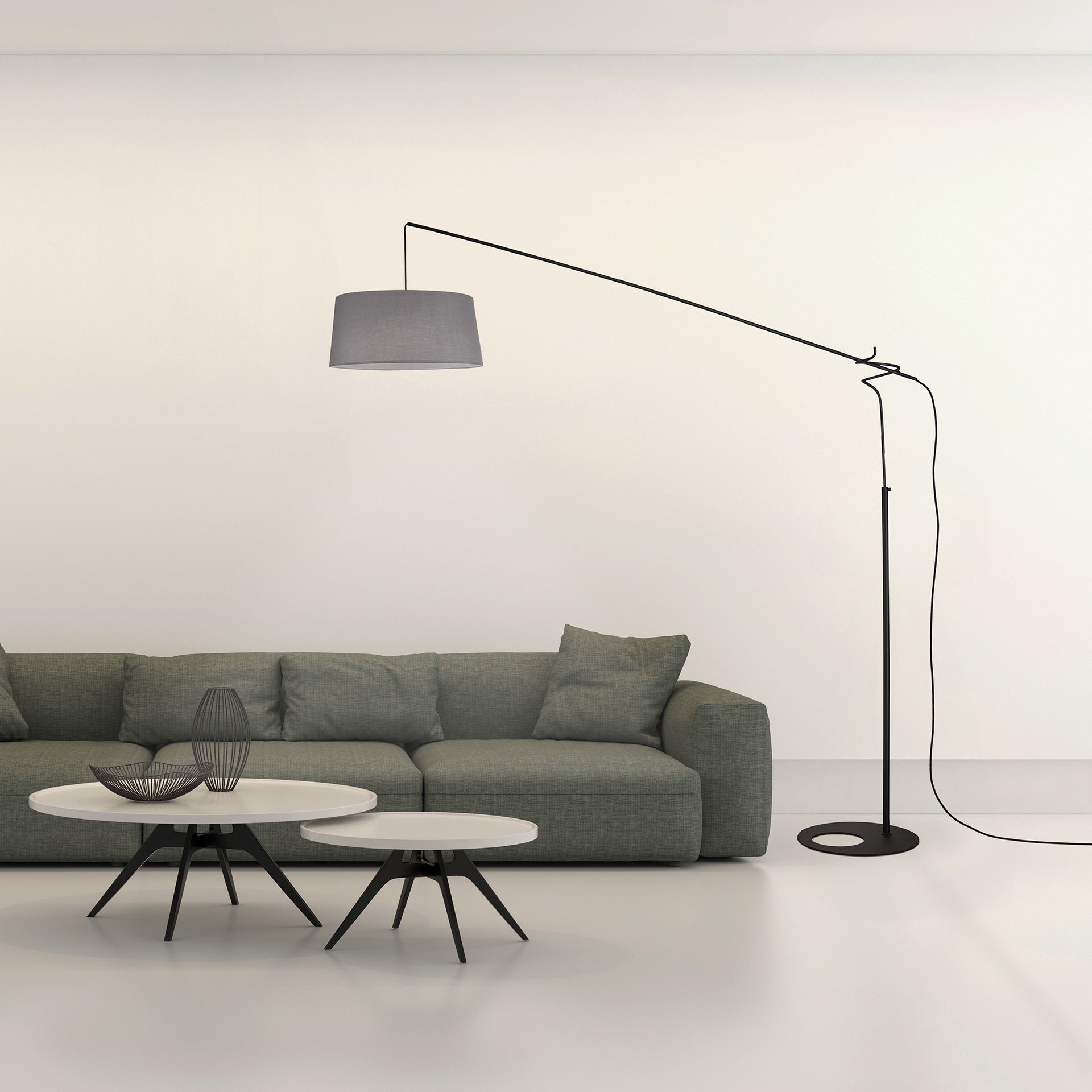 Ruti 30W LED Floor Lamp- Black