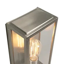 Rotterdam  Modern Rectangular Outdoor Wall Light Steel IP44 - Promotional Offer