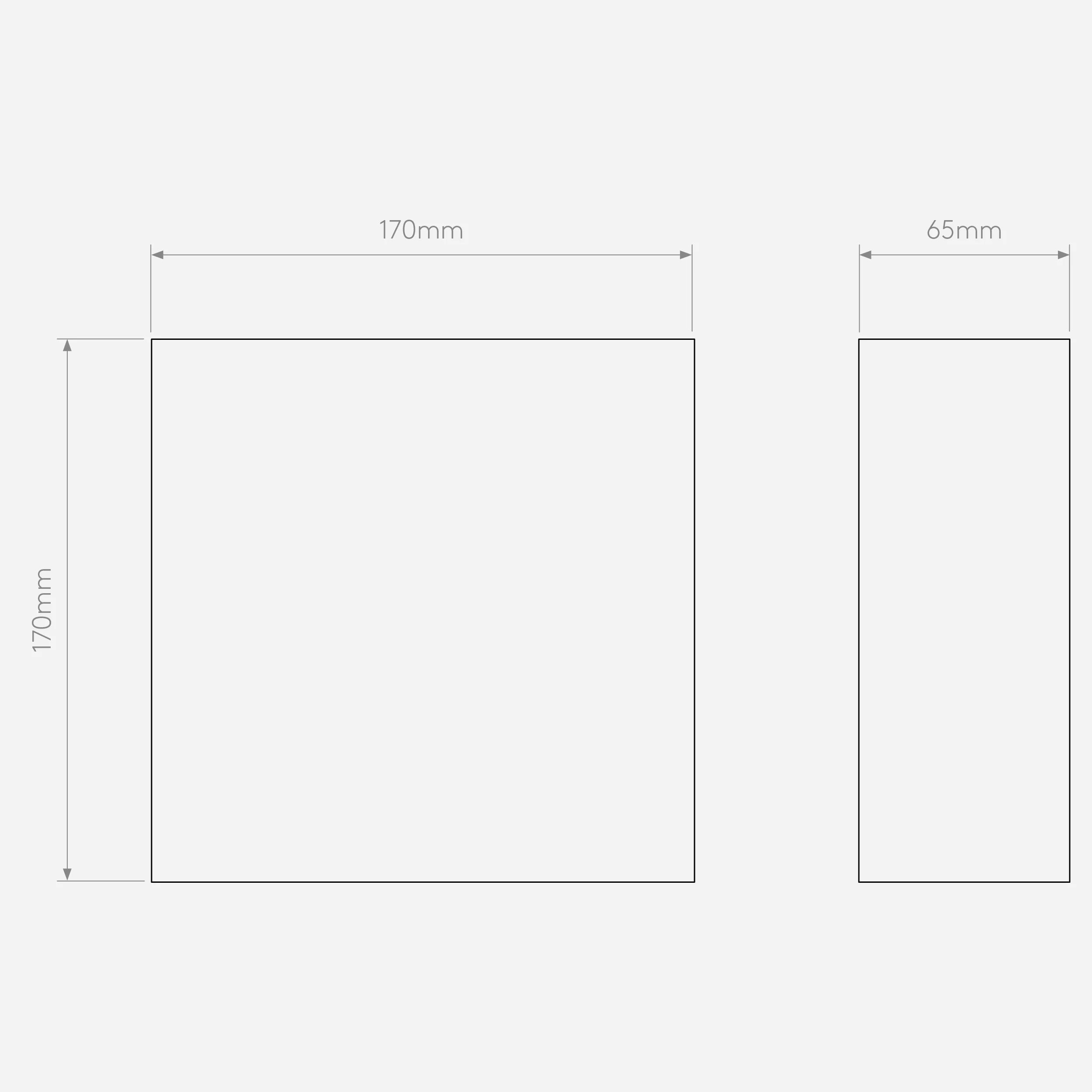 Tile 170/ 340 Phase Ceramic/ Plaster Light