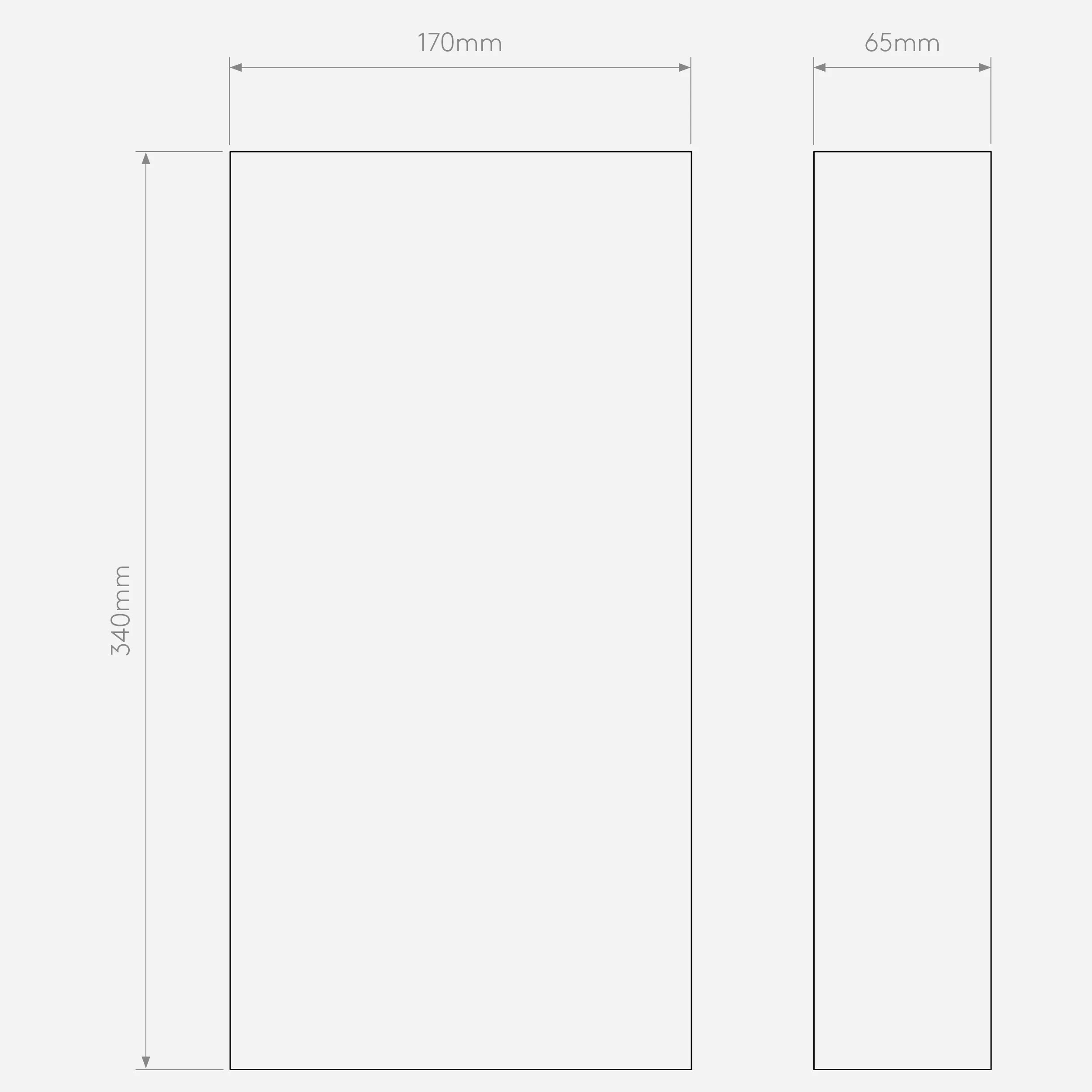 Tile 170/ 340 Phase Ceramic/ Plaster Light