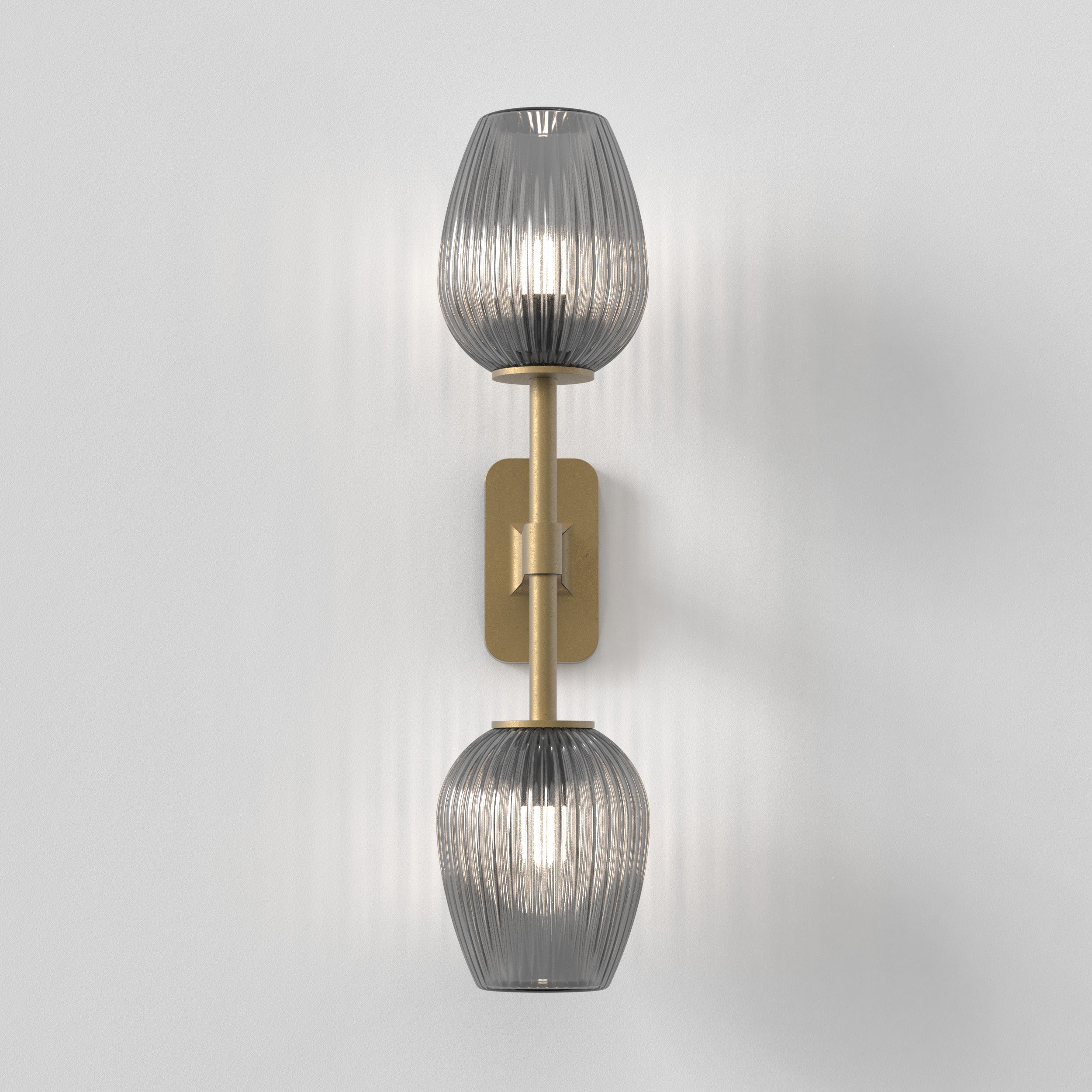 Tacoma Tulip Ribbed Glass