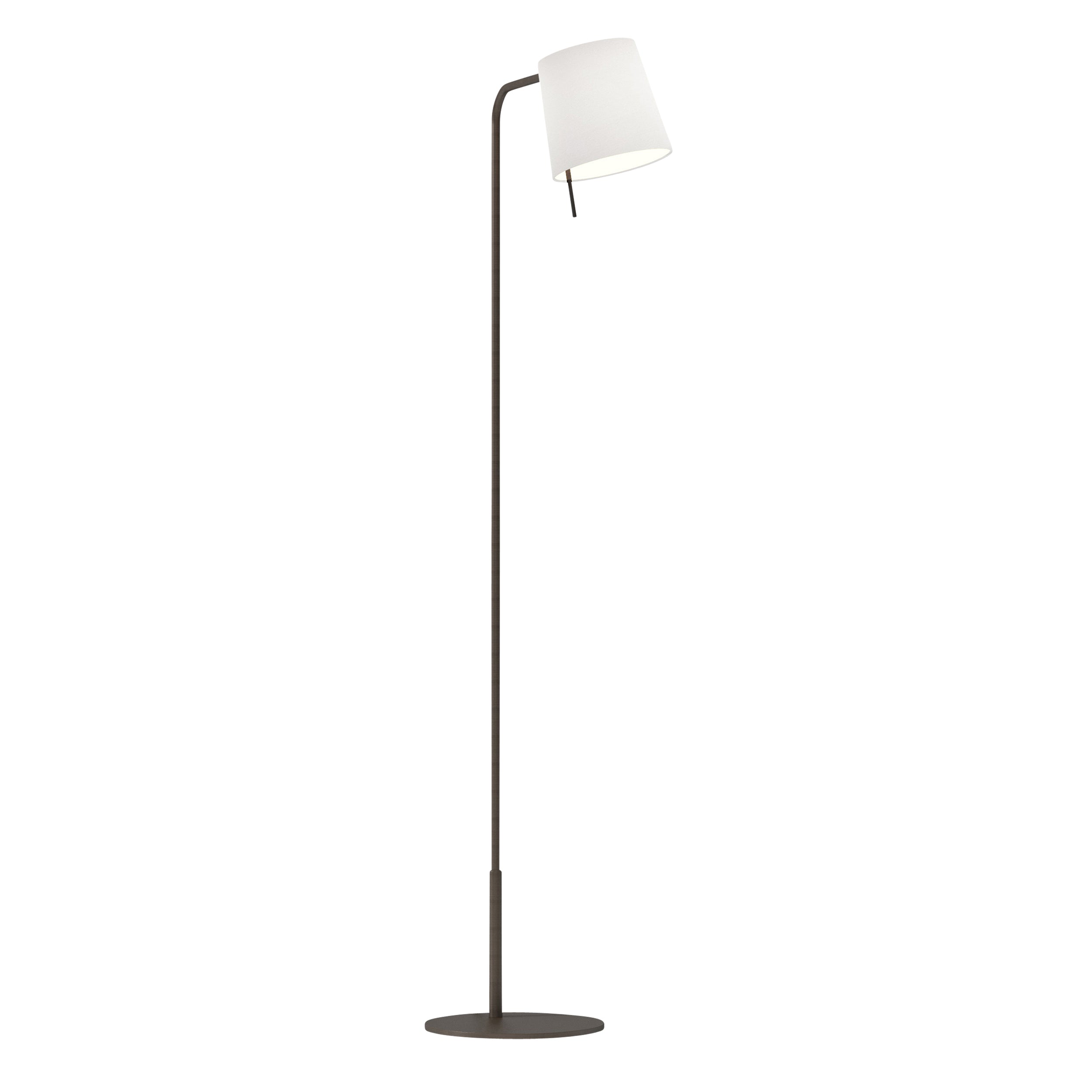 Mitsu Floor Lamp- Matt Nickel/ Bronze