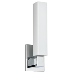 Livingston 1Lt Wall Light - Brass/Chrome