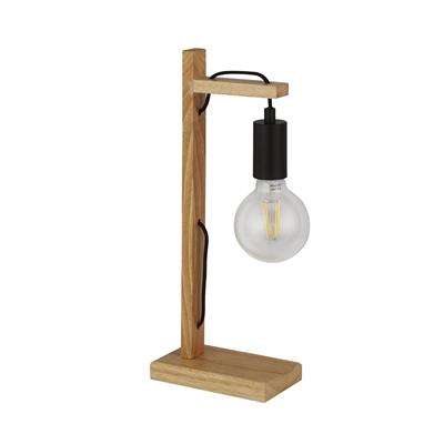 Woody Wooden Table Lamps - Matt Black