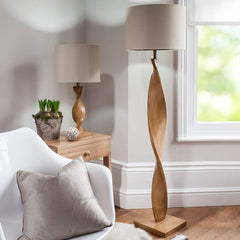 Bellatrix Floor Lamp -Wood Finish E27