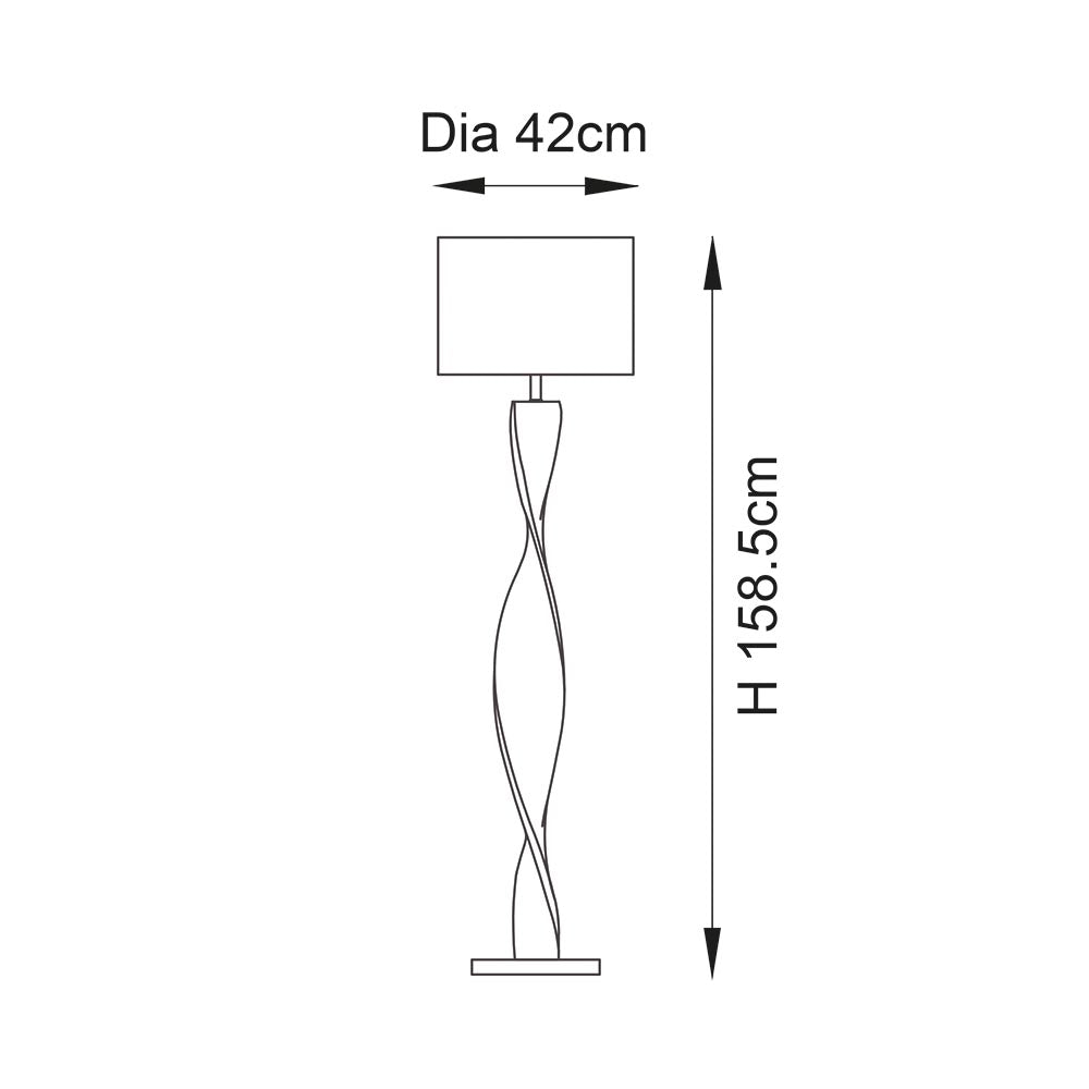 Bellatrix Floor Lamp -Wood Finish E27