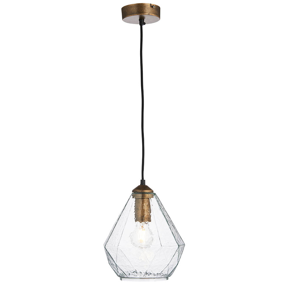 Debra 1Lt Pendant - Antique Gold