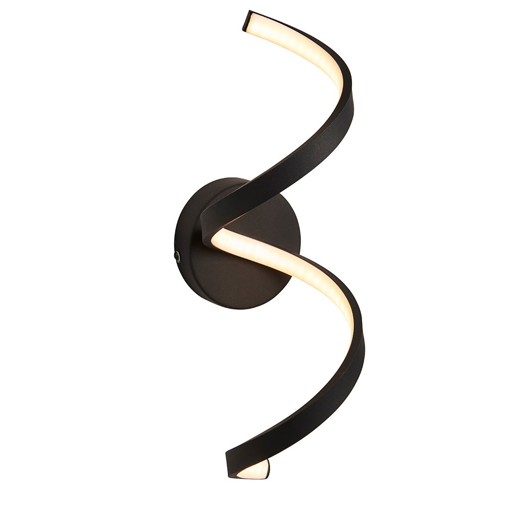 Stellaris 1Lt LED Bathroom Wall Lights IP44 - Black