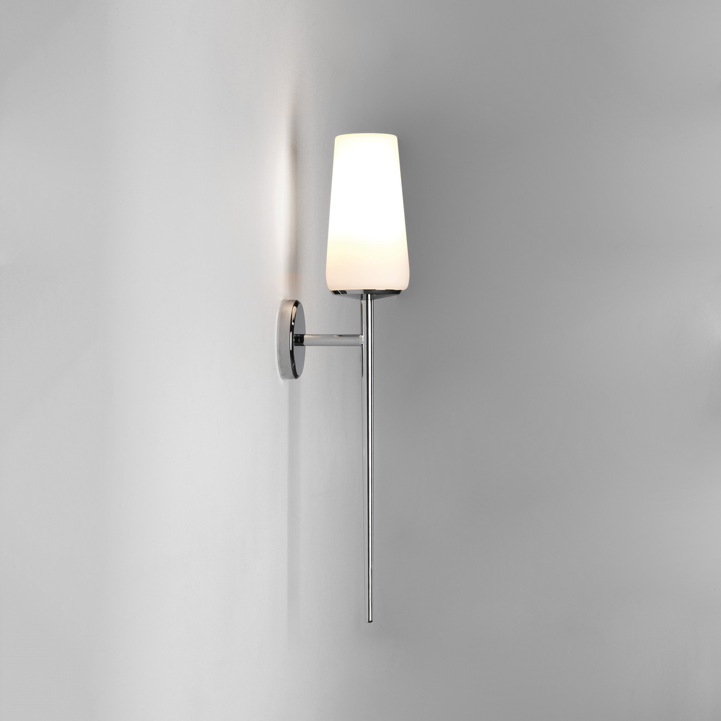 Beauville Bathroom Wall Light- Polished Chrome/ Bronze