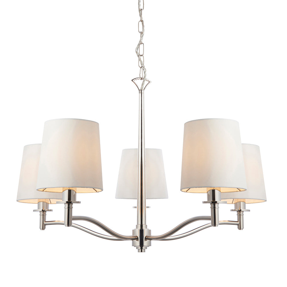 Della 3/5Lt Multi-Arm Pendant - Antique Brass / Bright Nickel