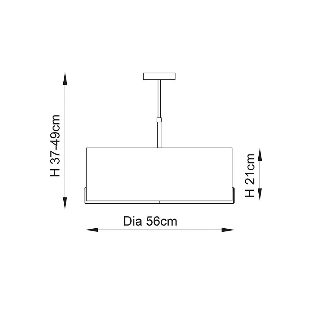 Marriott 3Lt Pendant In Various Finishes E27