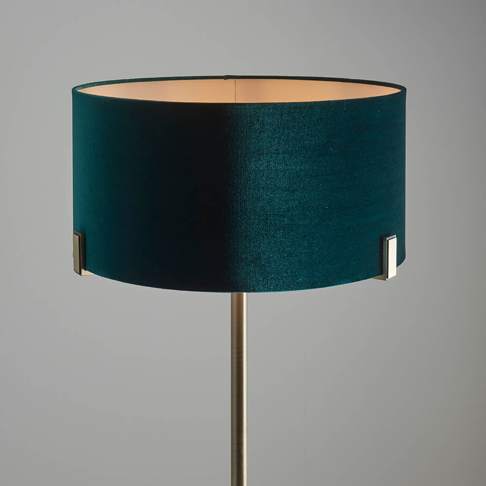 Marriott Floor Lamp Antique Brass/Brushed Bronze E27