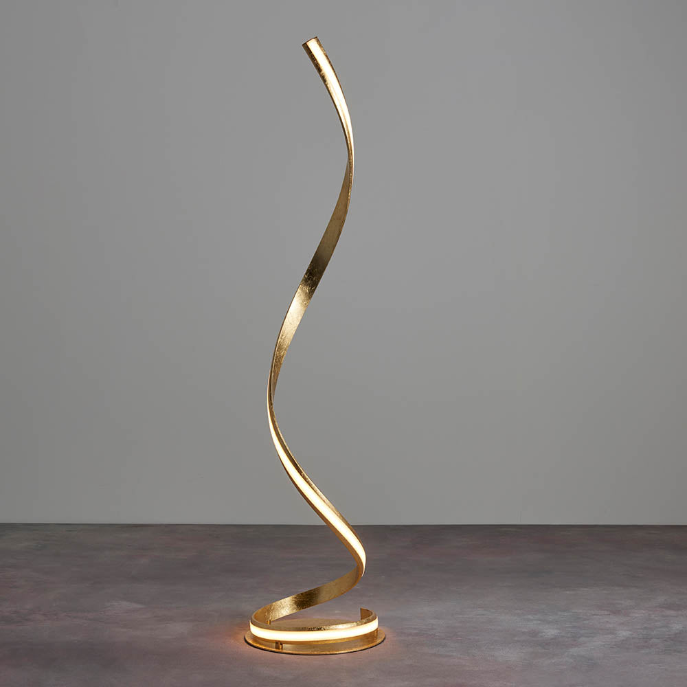 Castor Floor Lamp - Chrome/Gold/Silver Finish Integrated LED