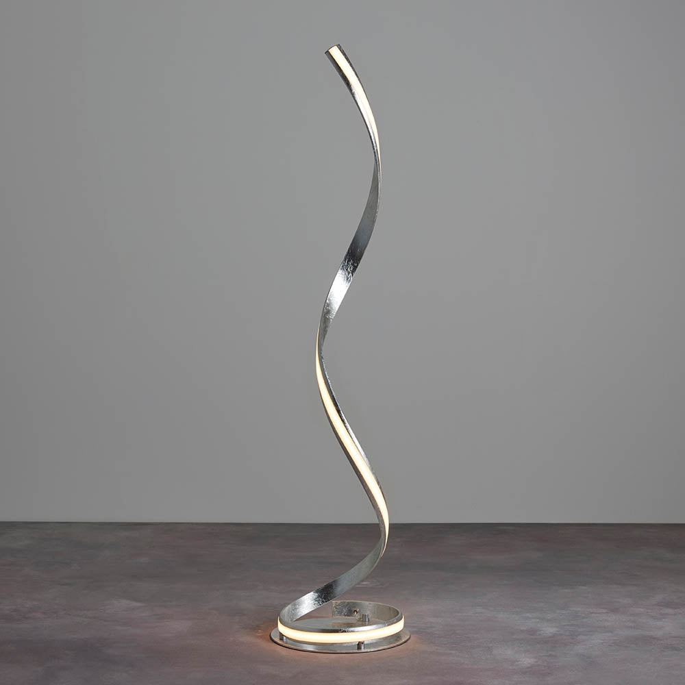 Castor Floor Lamp - Chrome/Gold/Silver Finish Integrated LED