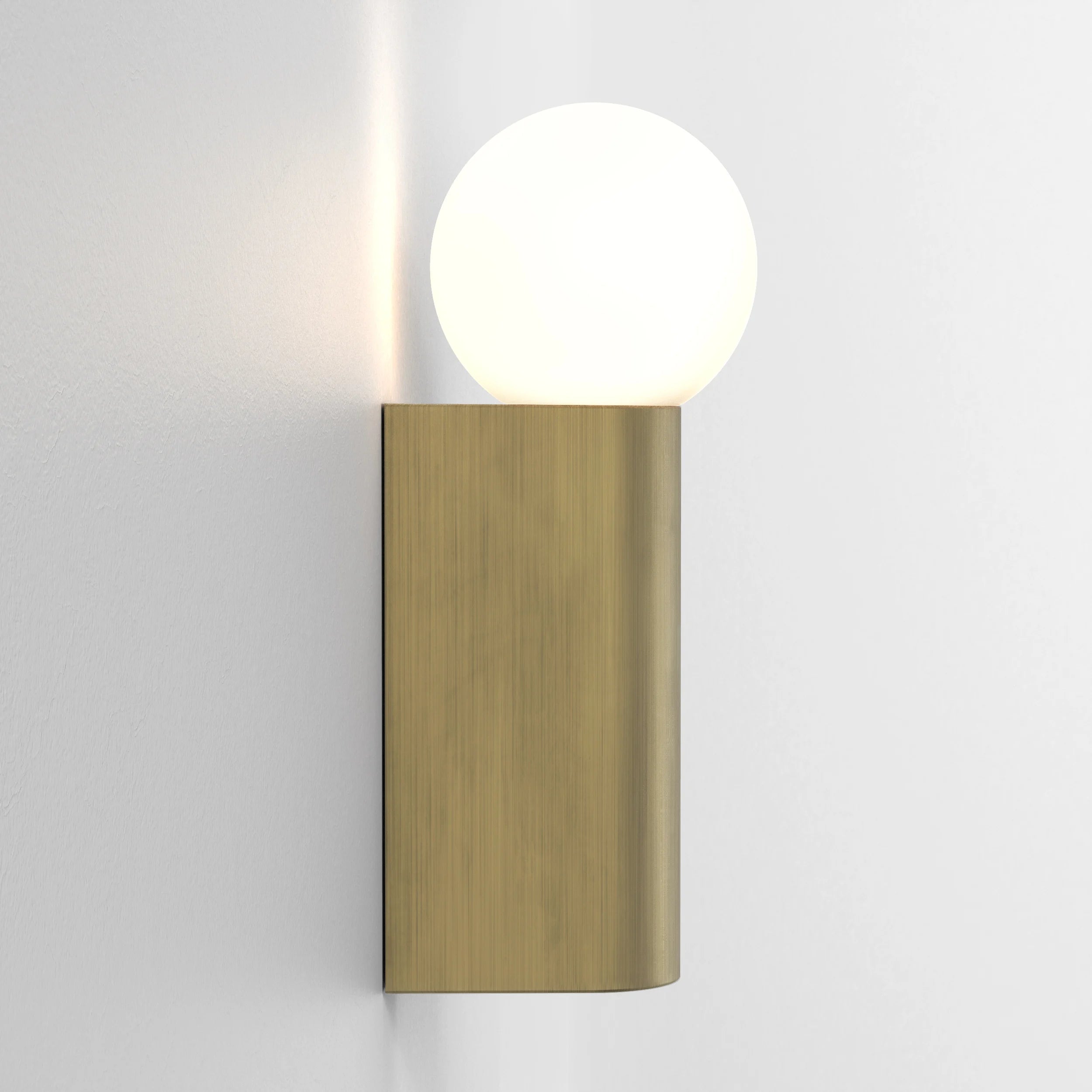 Ortona Single/ Twin Bathroom Wall Light- Matt Brushed Brass Finish