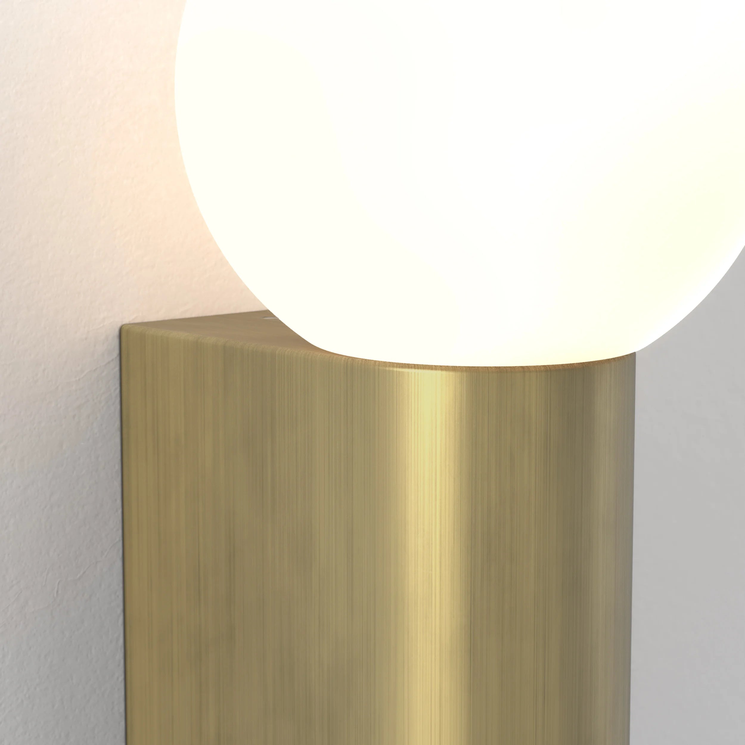 Ortona Single/ Twin Bathroom Wall Light- Matt Brushed Brass Finish
