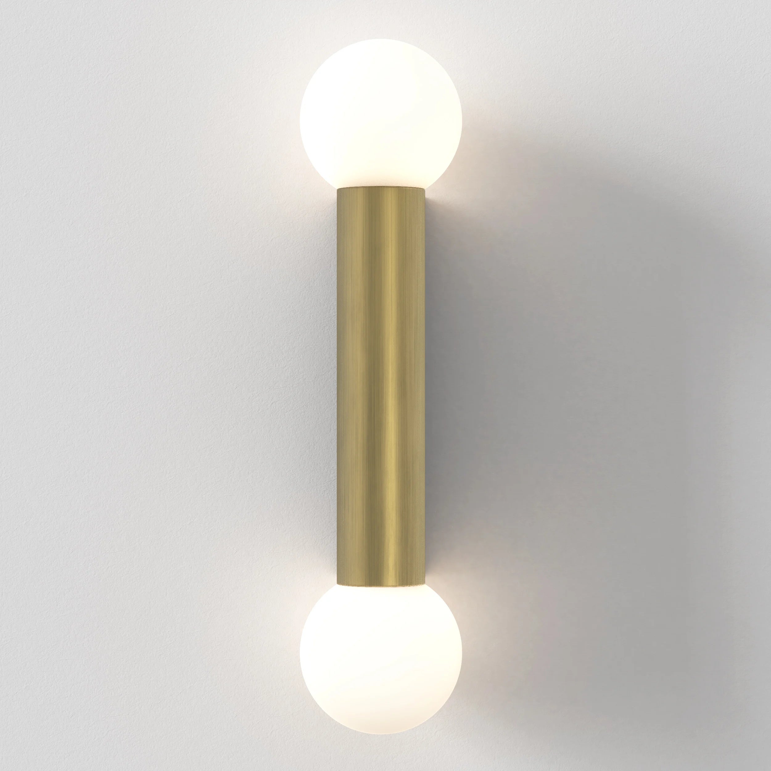 Ortona Single/ Twin Bathroom Wall Light- Matt Brushed Brass Finish