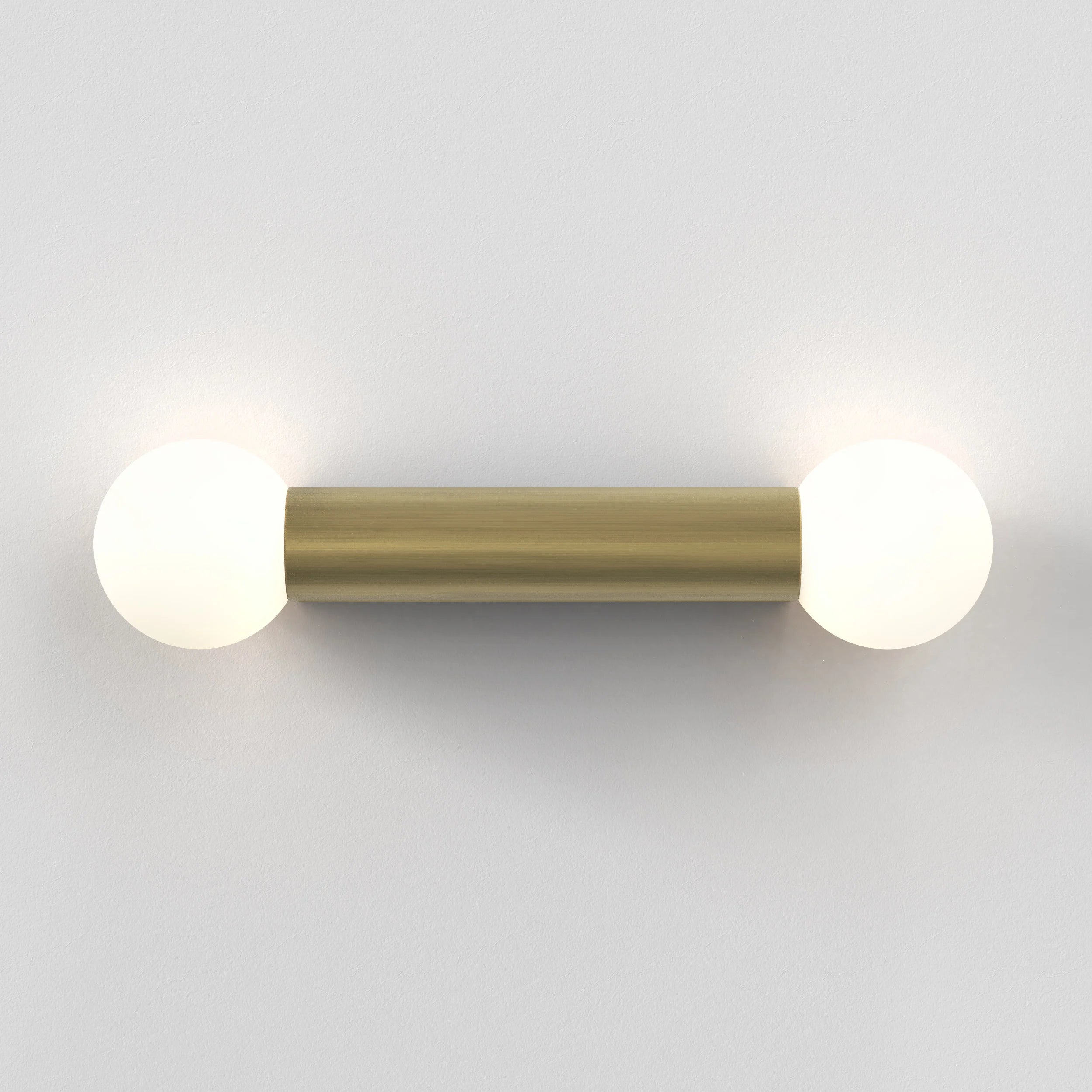 Ortona Single/ Twin Bathroom Wall Light- Matt Brushed Brass Finish