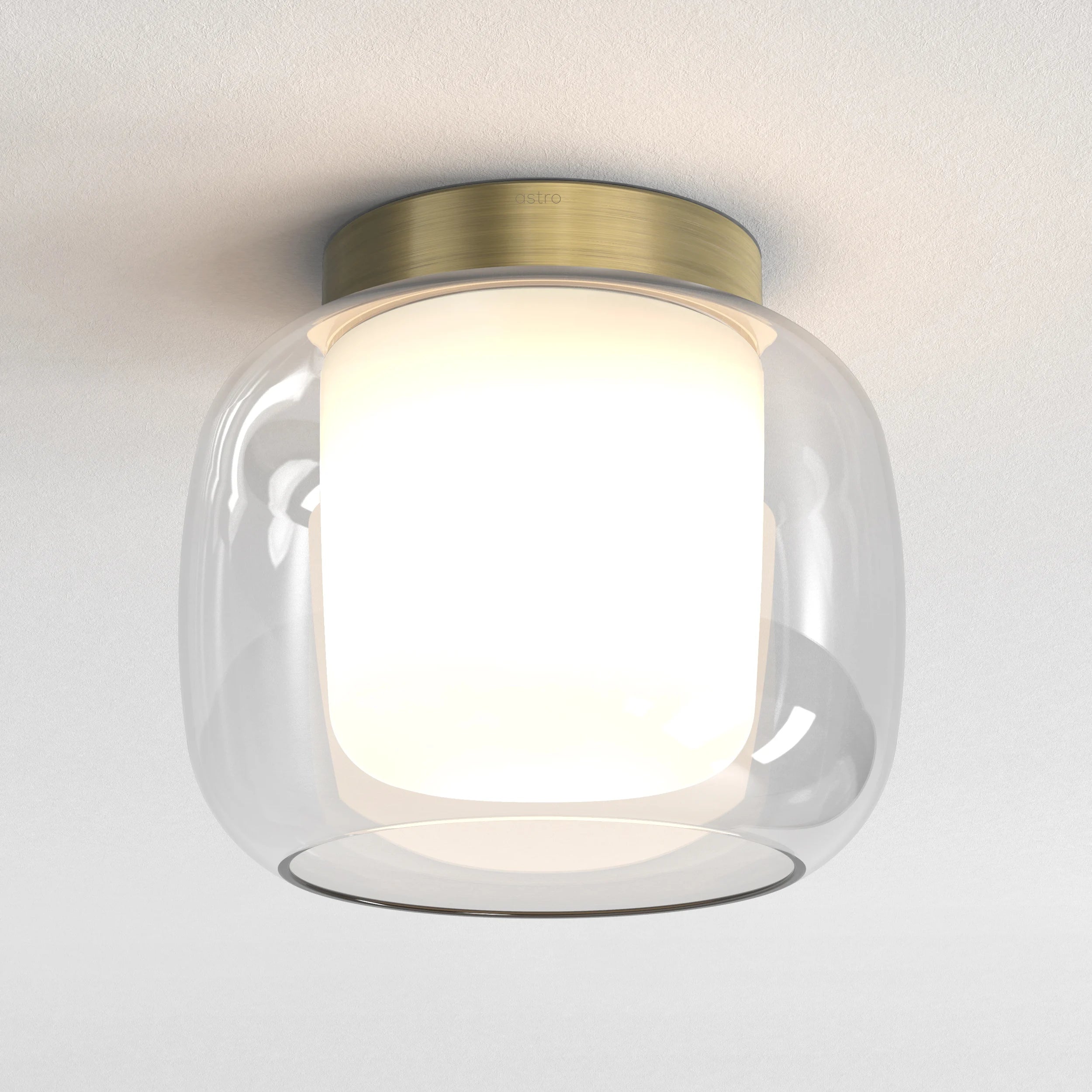 Aquina 240/360 Bathroom Ceiling Light- Matt Brushed Brass