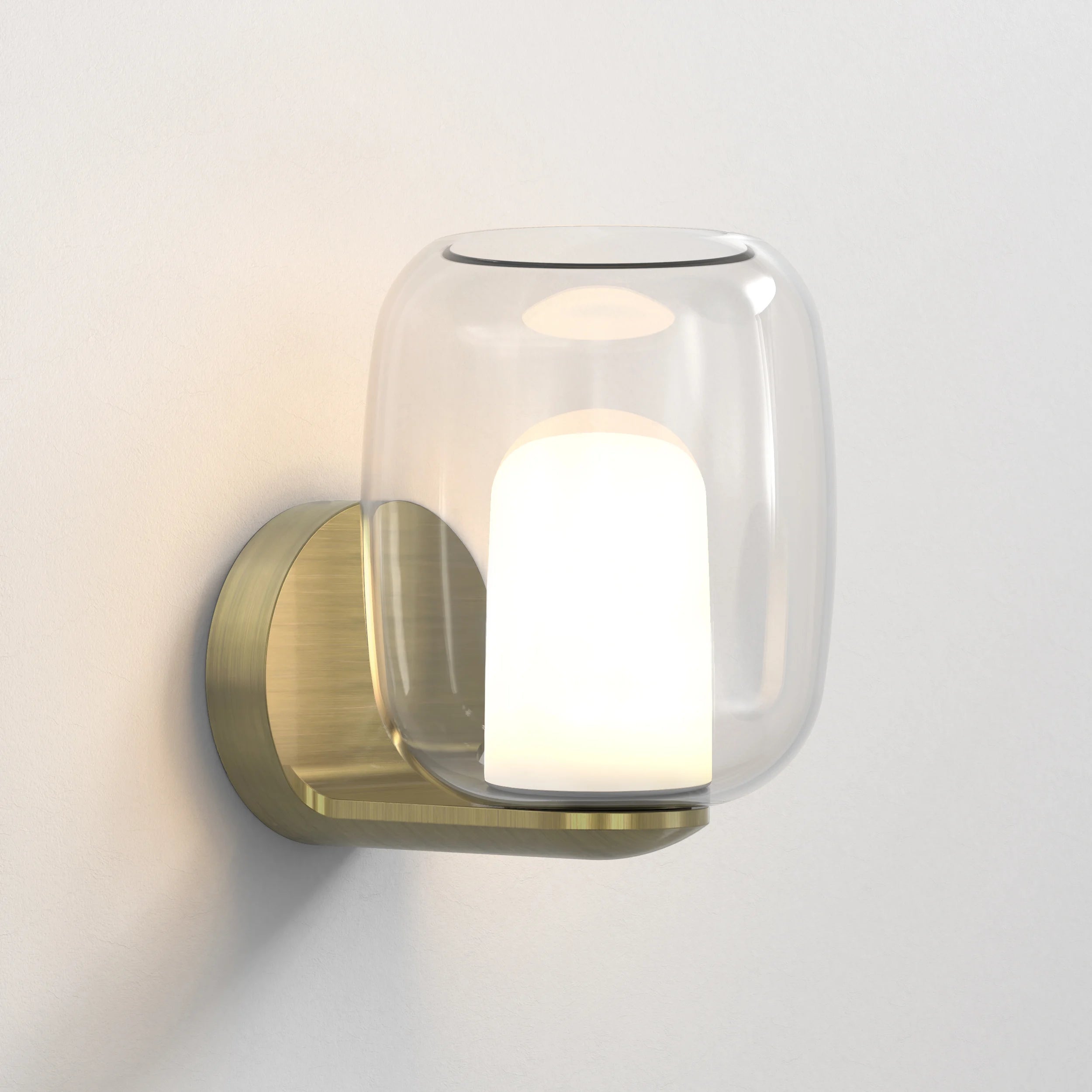 Aquina Bathroom Wall Light IP44- Matt Brushed Brass