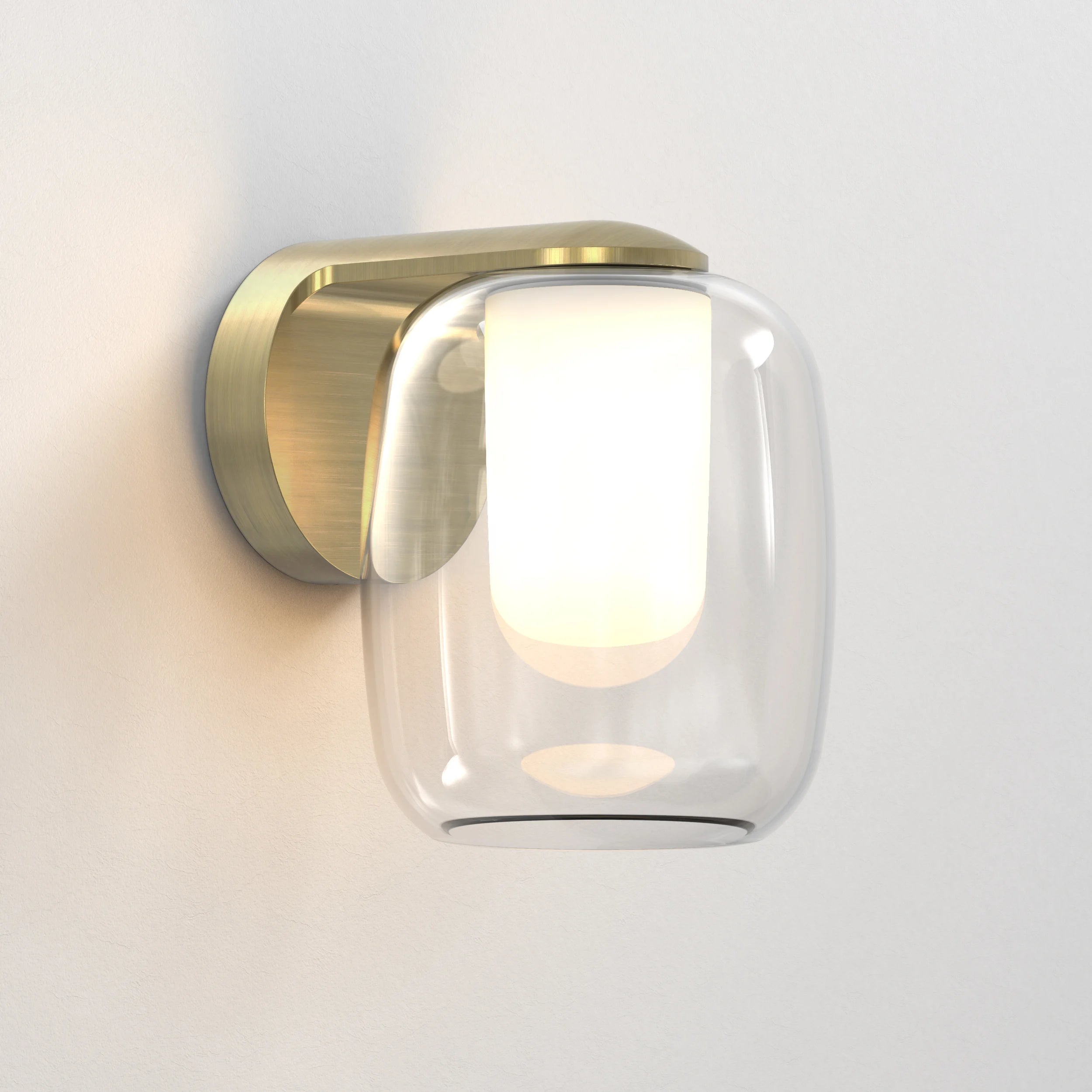 Aquina Bathroom Wall Light IP44- Matt Brushed Brass