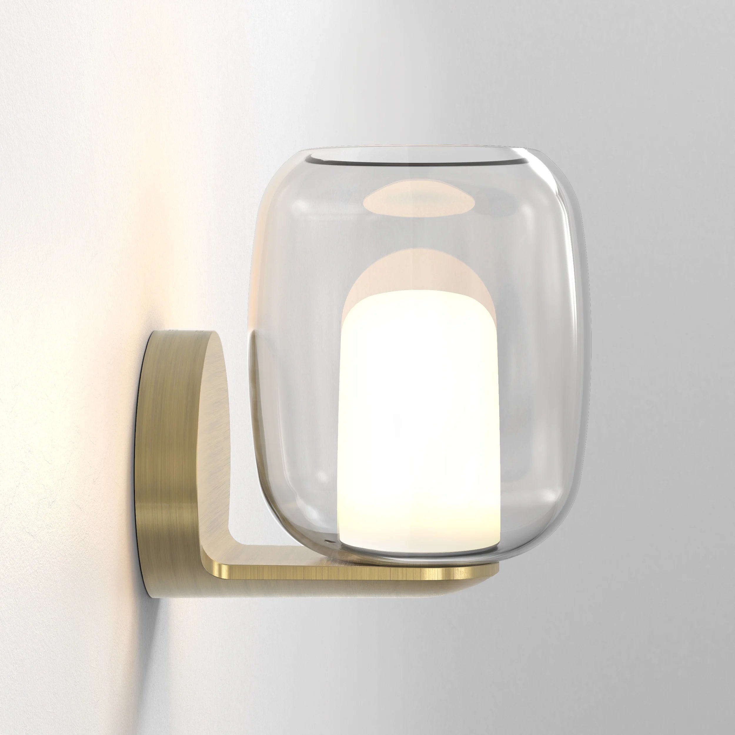 Aquina Bathroom Wall Light IP44- Matt Brushed Brass