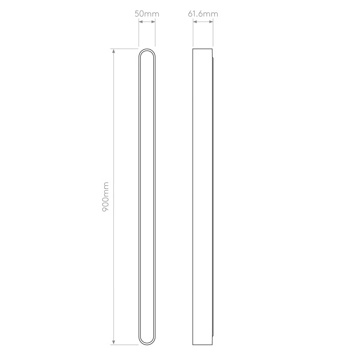 Atticus 600/900 Bathroom Wall Light- Matt Brushed Brass