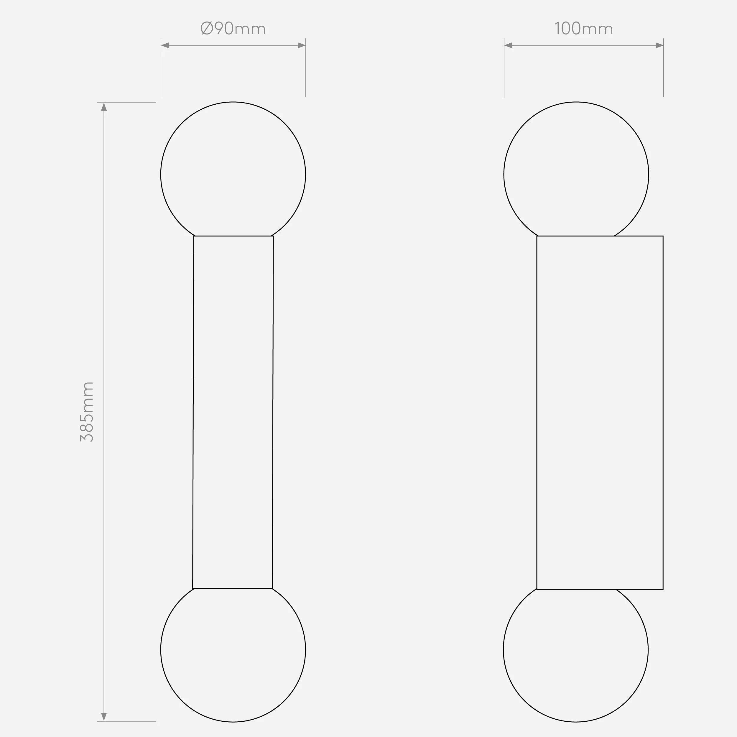 Ortona Single/ Twin Bathroom Wall Light- Matt Brushed Brass Finish