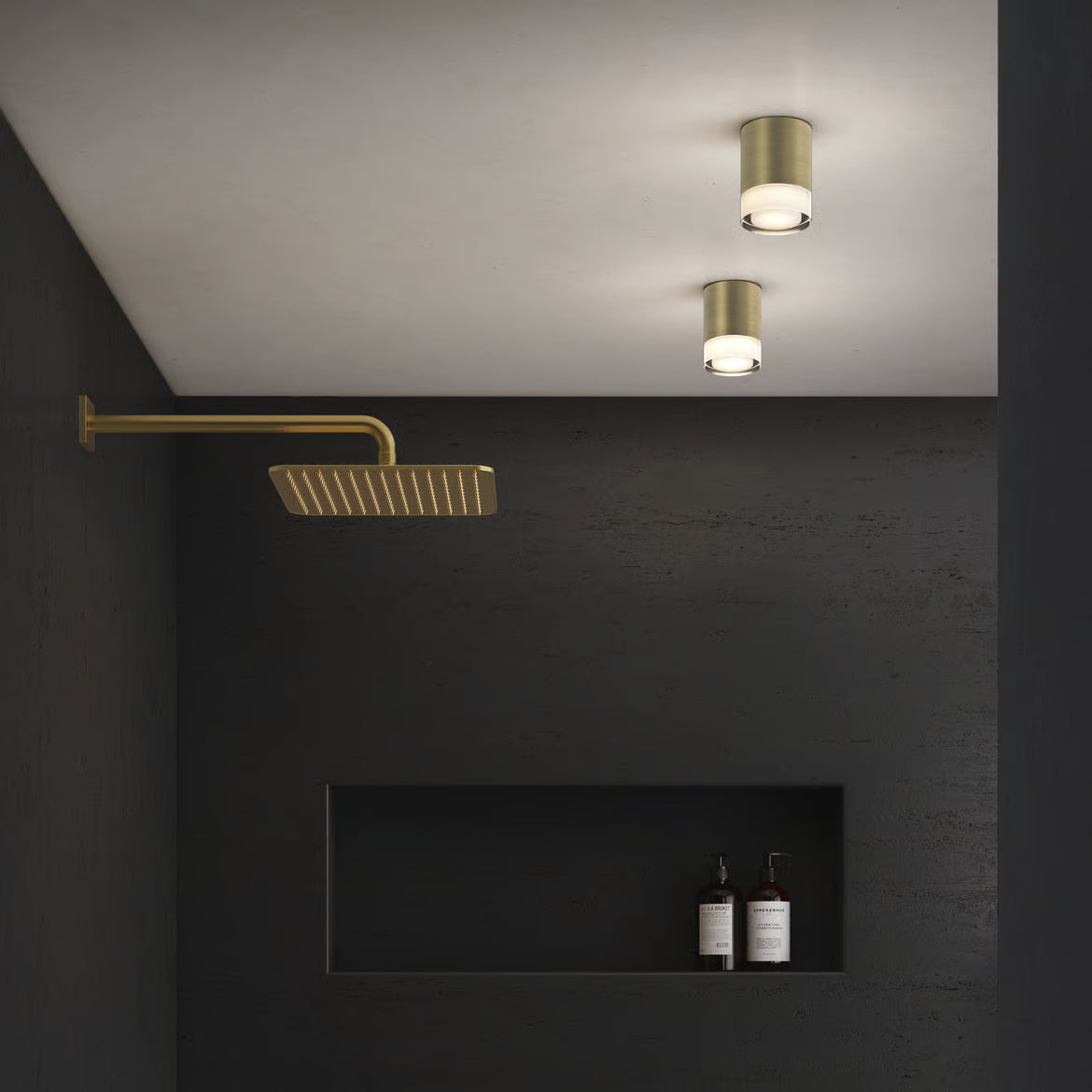 Ottawa Bathroom Downlight- Matt Brushed Brass Finish