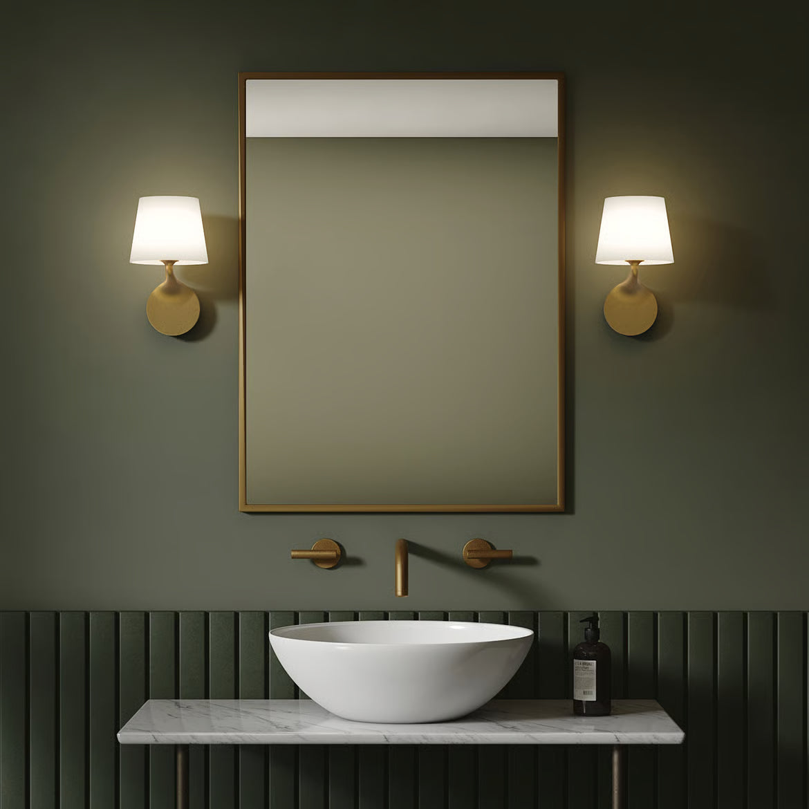 Millie Bathroom Wall Light- Polished Chrome/ Matt Black/ Antique Brass