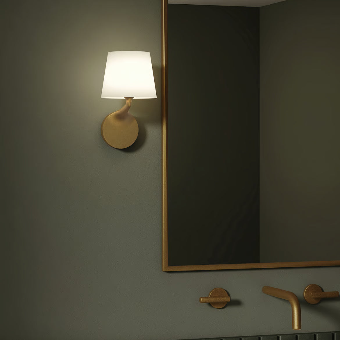 Millie Bathroom Wall Light- Polished Chrome/ Matt Black/ Antique Brass
