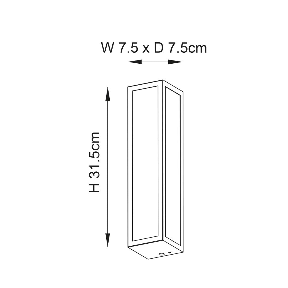 Ithaca Bathroom Wall Light IP44 - Ribbed Promotional Offer