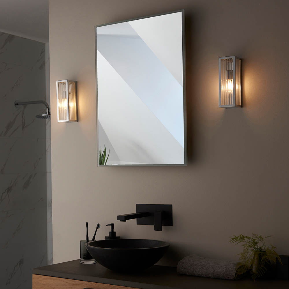 Ithaca Bathroom Wall Light IP44 - Ribbed Promotional Offer