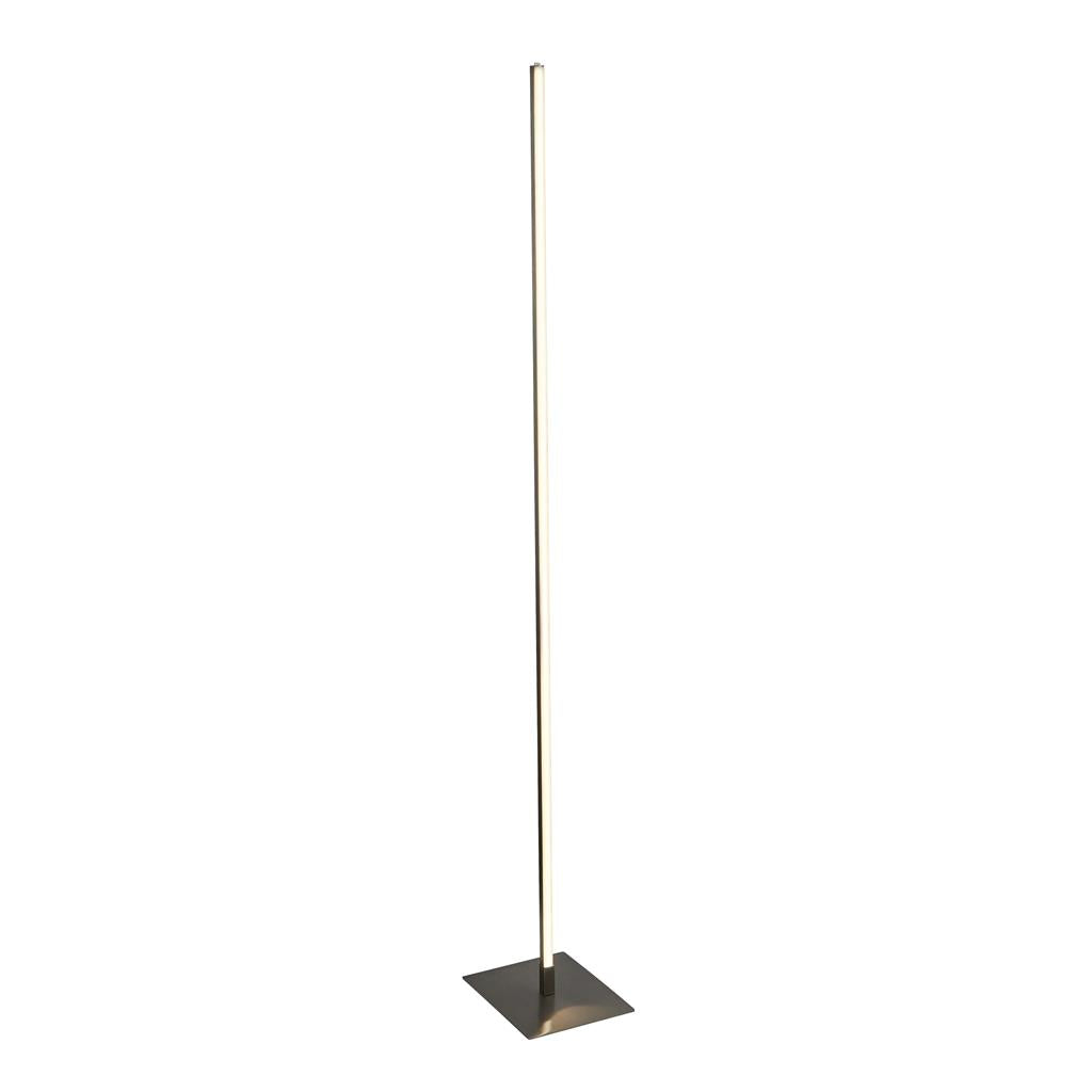 Tribeca Floor Lamp - Matt Black Metal/Satin Silver Metal Integrated LED