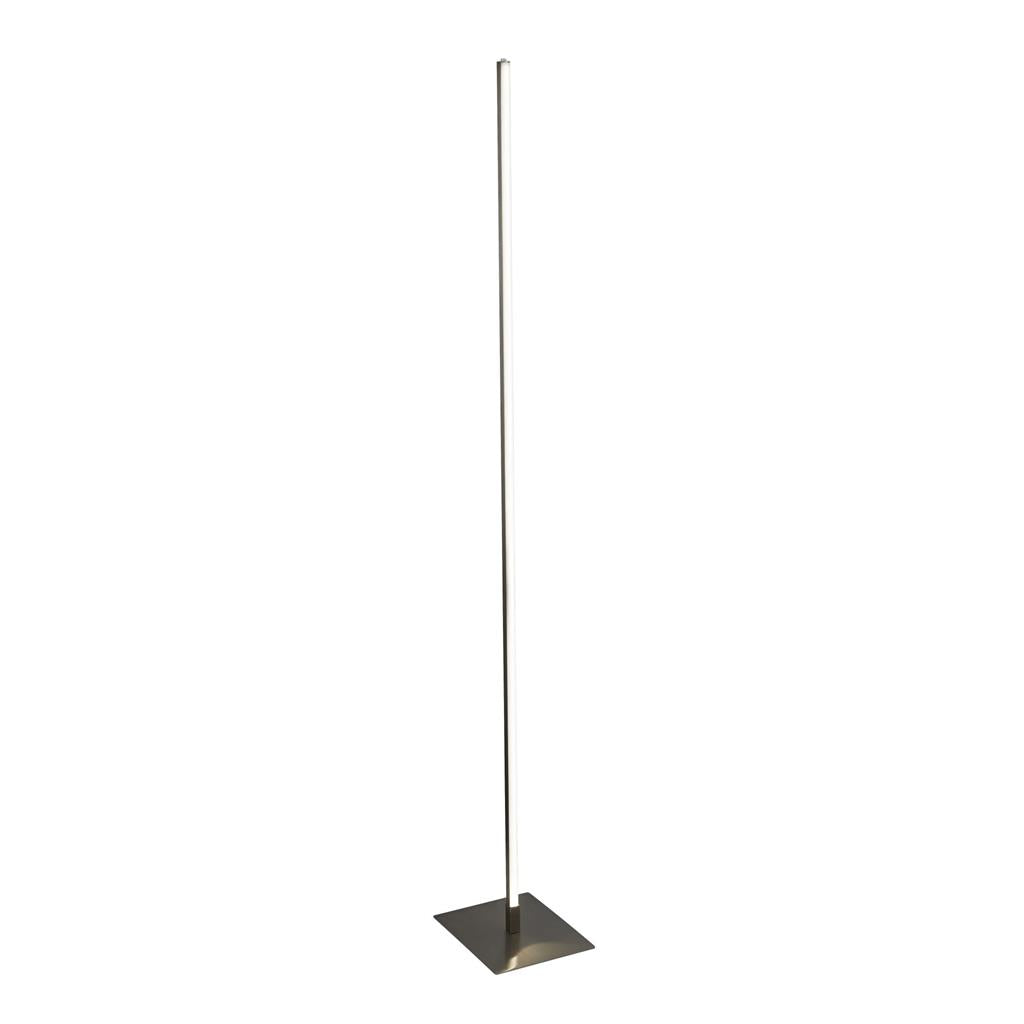 Tribeca Floor Lamp - Matt Black Metal/Satin Silver Metal Integrated LED