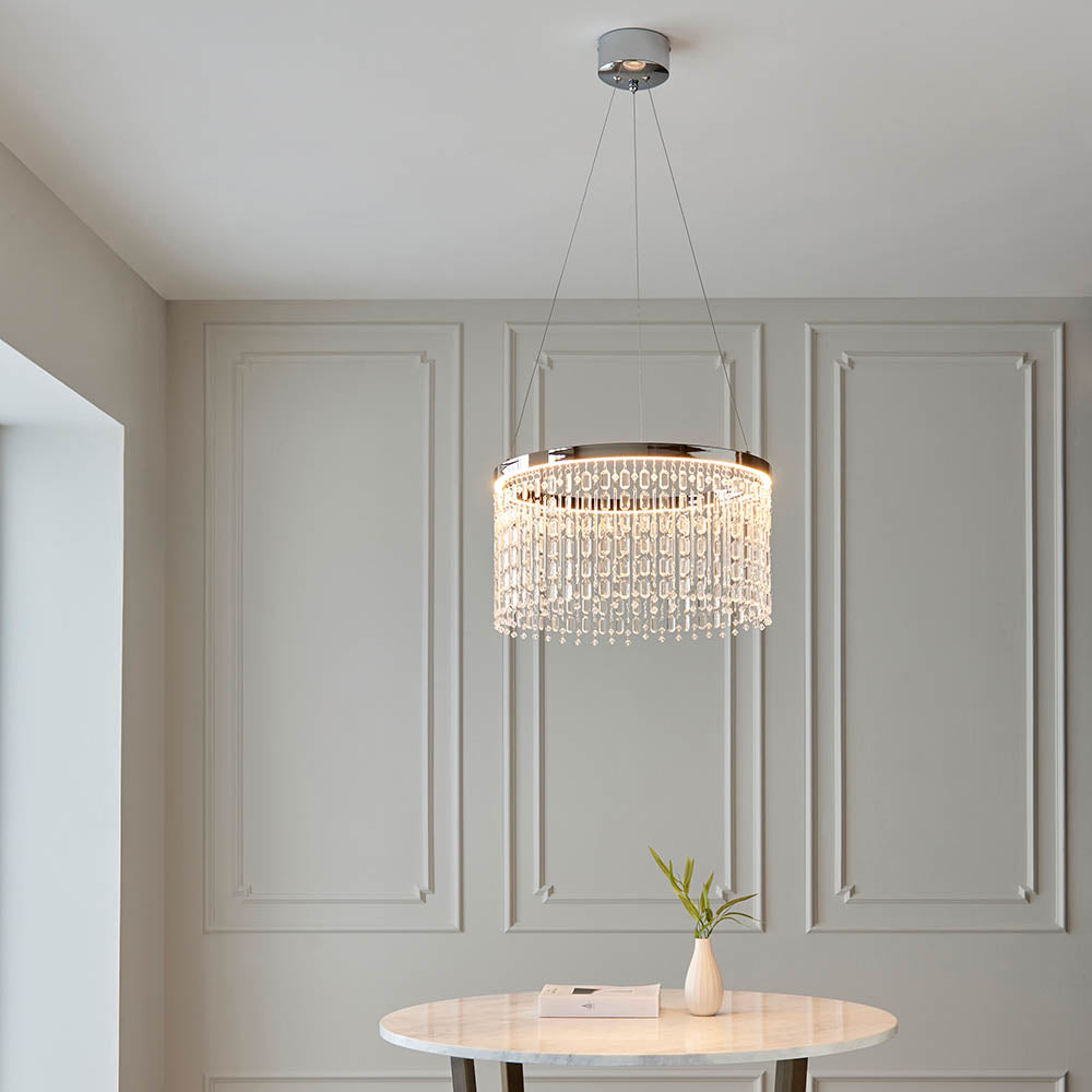 Boleyn LED Crystal Pendant
