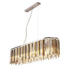 Clarissa 8Lt Kitchen Light - Chrome Metal & Mixed Glass
