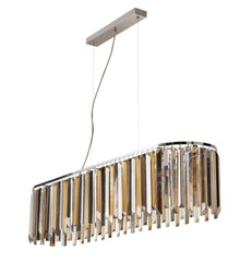 Clarissa 8Lt Kitchen Light - Chrome Metal & Mixed Glass