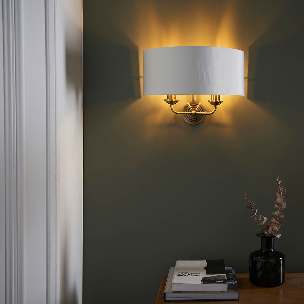 Westbury 2Lt Wall Light In Various Finishes E14