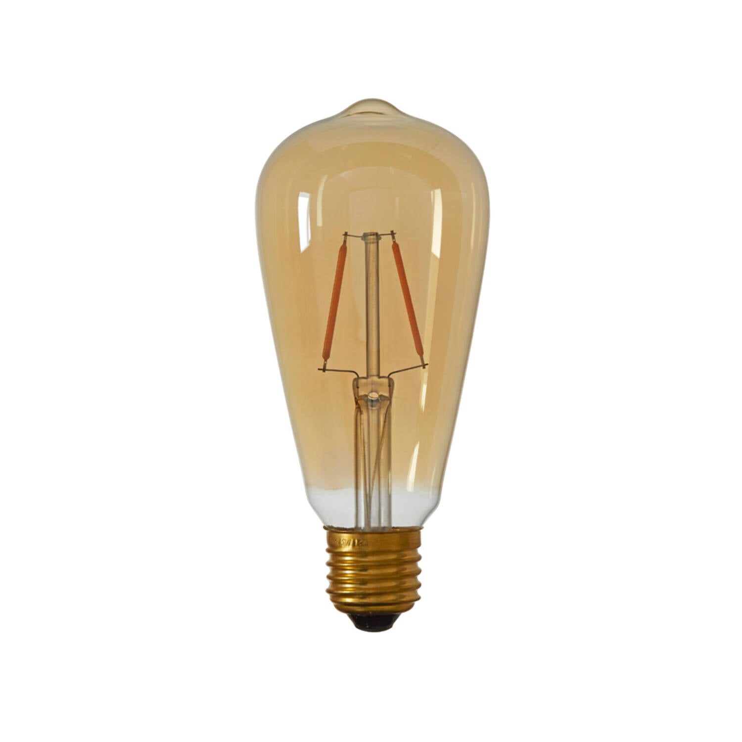 LED angular 4W E27 Bulb- Smoke/ Amber Finishes